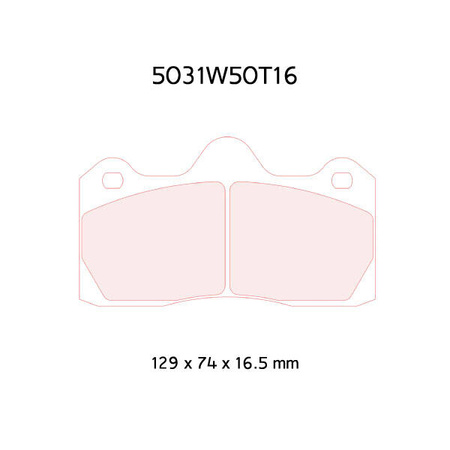 Brzdové destičky Carbone Lorraine RC8 - Peugeot 207 LW (all)