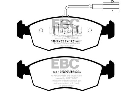 DPX2141 - Sada brzdových destiček Série ULTIMAX2 EBC Brakes
