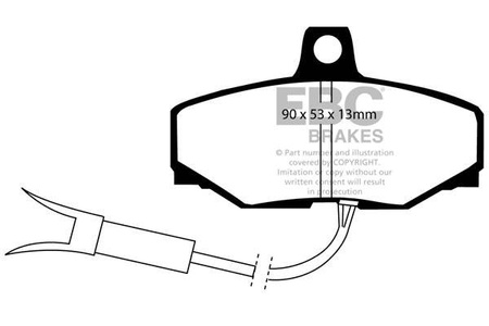 DP3757/2C - Sada brzdových destiček Série REDSTUFF EBC Brakes