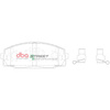 Přední brzdové destičky DBA Brake Pads Street Performance - DB1328SP TOYOTA Dyna 300 350 Granvia Hi-Ace Power Van Compact LH102 LH112 LH61 LXH12 RCH12 RCH22 RZH113 YH61