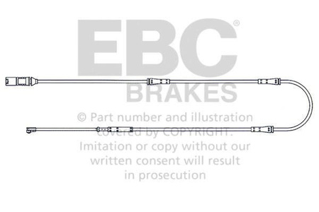 EFA160 - Snímač opotřebení brzdových destiček EBC Brakes