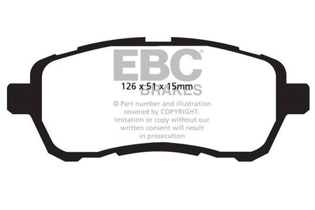 DPX2058 - Sada brzdových destiček Série ULTIMAX2 EBC Brakes