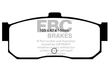 DP3889C - Sada brzdových destiček Série REDSTUFF EBC Brakes