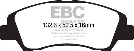 DPX2218 - Sada brzdových destiček Série ULTIMAX2 EBC Brakes