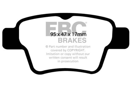 DP41575R - Sada brzdových destiček Série YELLOWSTUFF EBC Brakes