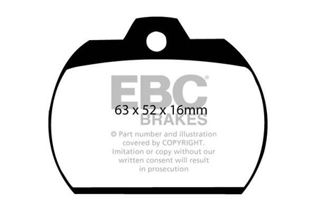 DP184 - Sada brzdových destiček Série ULTIMAX2 EBC Brakes