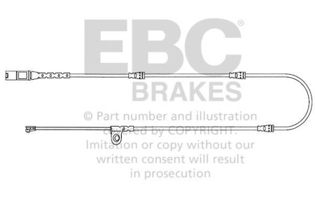 EFA139 - Snímač opotřebení brzdových destiček EBC Brakes