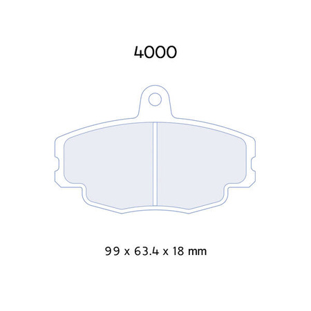 Brzdové destičky Carbone Lorraine RC6E - Dacia Logan (03-)