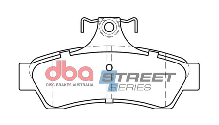 Zadní brzdové destičky DBA Brake Pads Street Series Ceramic - DB1332SS CHEVROLET M.East S.Africa HOLDEN Aust NZ