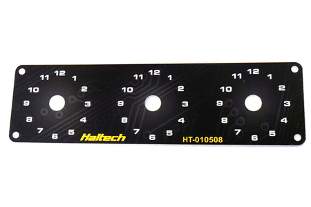 Pouze trojitý spínací panel Haltech obsahuje žluté a červené knoflíky - HT-010508