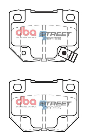 Zadní brzdové destičky DBA Brake Pads Street Series Ceramic - DB1220SS NISSAN Aust NZ 300ZX GZ32 Z32 Skyline R32 R33 R34 SUBARU Impreza 22B GB270 Prodrive P1