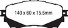 DPX2170 - Sada brzdových destiček Série ULTIMAX2 EBC Brakes