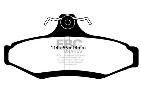 DP1197 - Sada brzdových destiček Série ULTIMAX2 EBC Brakes