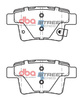 Zadní brzdové destičky DBA Brake Pads Street Series Ceramic - DB1713SS FORD Mondeo Estate Mk3 Hatchback Saloon JAGUAR X Type