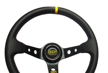 Kožený volant QSP 3ramenný 350mm / 90mm
