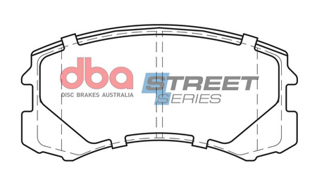 Přední brzdové destičky DBA Brake Pads Street Series Ceramic - DB1455SS MITSUBISHI Lancer