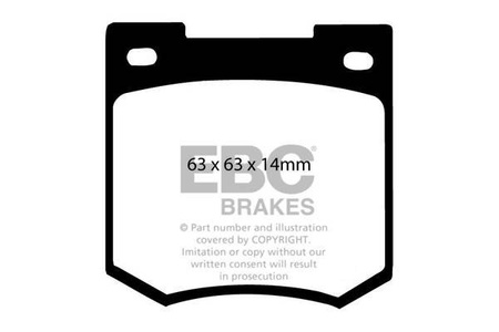 DP106 - Sada brzdových destiček Série ULTIMAX2 EBC Brakes