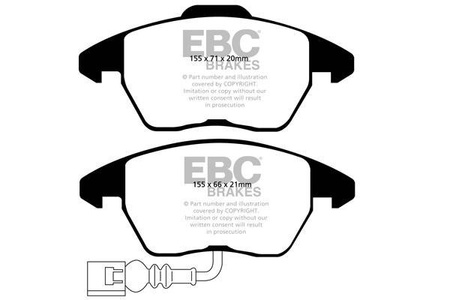 DP1945 - Sada brzdových destiček Série ULTIMAX2 EBC Brakes