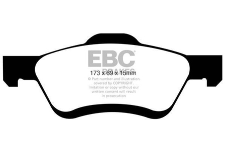 DP1709 - Sada brzdových destiček Série ULTIMAX2 EBC Brakes