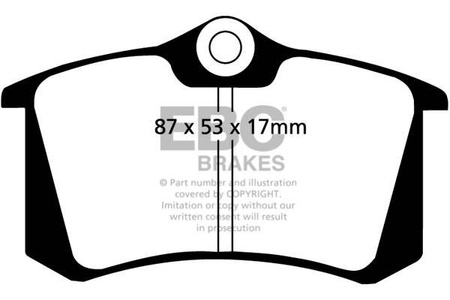 DP31230C - Sada brzdových destiček Série REDSTUFF EBC Brakes