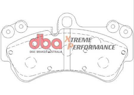 Přední brzdové destičky DBA Brake Pads Xtreme Performance Hawk HB512x.605 - DB1676XP PORSCHE Cayenne 9PA VOLKSWAGEN Touareg 1st Gen WIESMANN MF5