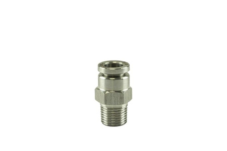 Turbosmart Wastegates ventil 1/8" NPT Str Pushloc Fitting - SS - 1/4"