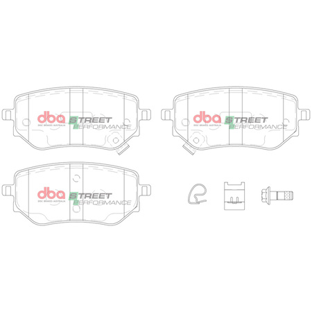 Zadní brzdové destičky DBA Brake Pads Street Performance - DB15015SP MERCEDES-BENZ X-Class X220D 4-Matic X250D X350D NISSAN NP300 Navara D23