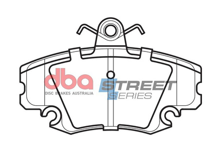 Přední brzdové destičky DBA Brake Pads Street Series Ceramic - DB1711SS DACIA Logan MCV Sandero Mk1 Mk2 RENAULT 19 Clio Mk1 Mk2 Campus Van Express Extra Megane Convertible Coupe Estate Hatch Saloon Scenic Rapid Symbol Thalia 2 Twingo