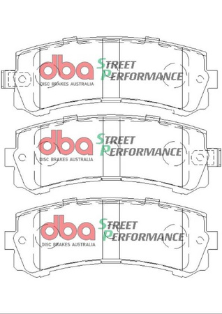 Zadní brzdové destičky DBA Brake Pads Street Performance - DB2060SP NISSAN Patrol Y61