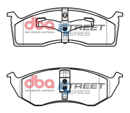 Přední brzdové destičky DBA Brake Pads Street Series Semi-metallic - DB1374SS CHRYSLER USA Grand Voyager Neon