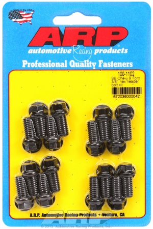 Sady čepů pro záhlaví ARP 100-1102 ARP Header Bolt Kit Chevy + Ford BB 3/8" Hex Chevrolet Big Block