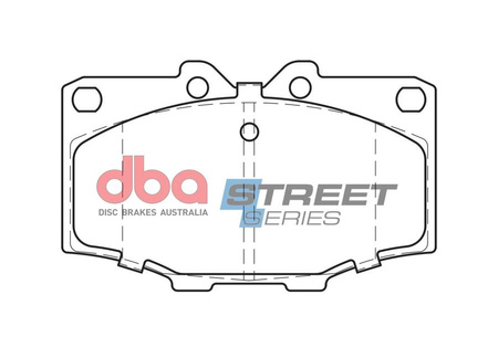 Přední brzdové destičky DBA Brake Pads Street Series Ceramic - DB288SS TOYOTA Hi-Lux LN65 RN46 YN65 YN67 Landcruiser BJ60 BJ70 BJ71 BJ73 FJ60 HJ60 HJ61 LJ70 LJ71 PZJ70 RJ70