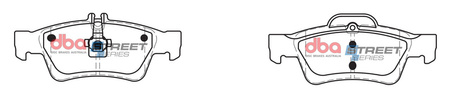 Zadní brzdové destičky DBA Brake Pads Street Series Ceramic - DB1657SS MERCEDES-BENZ CL-Class C215 CL500 C216 CLS C218 CLS250 TD CLS350 CLS400 CLS500 C219 CLS280 CLS300 CLS320 Shooting Brake X218 E-Class T211 E200 D K E220 E230 E240 4Matic E270 E280 E320