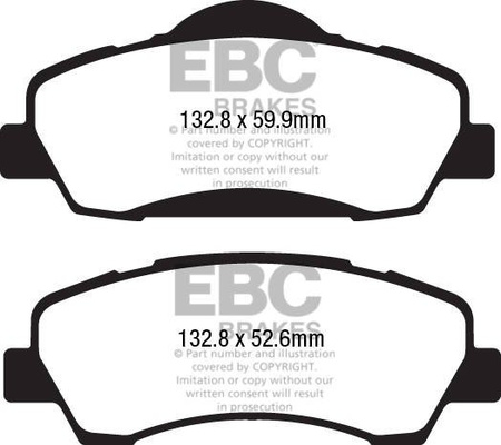 DPX2177 - Sada brzdových destiček Série ULTIMAX2 EBC Brakes