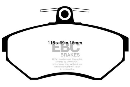 DP31112C - Sada brzdových destiček Série REDSTUFF EBC Brakes