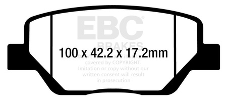 DPX2333 - Sada brzdových destiček Série ULTIMAX2 EBC Brakes