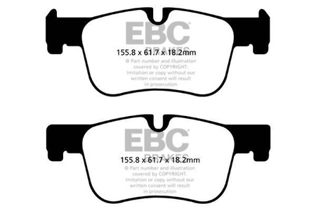 DP32143C - Sada brzdových destiček Série REDSTUFF EBC Brakes
