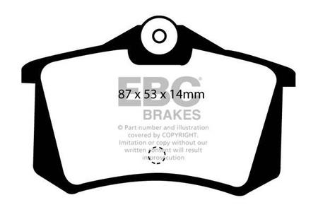 DP4999R - Sada brzdových destiček Série YELLOWSTUFF EBC Brakes