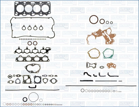 Kompletní sada těsnění Ajusa Mitsubishi 2.0L 16v - 4G63 7-bolt