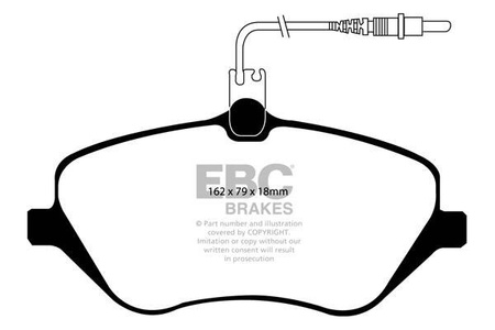 DP1550 - Sada brzdových destiček Série ULTIMAX2 EBC Brakes