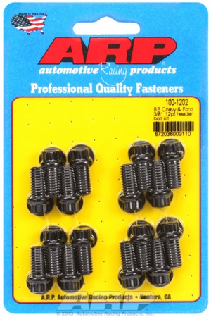 Sady čepů pro záhlaví ARP 100-1202 BB Chevy & Ford 3/8" 12pt header bolt kit Chevrolet Big Block