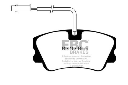 DP1011 - Sada brzdových destiček Série ULTIMAX2 EBC Brakes