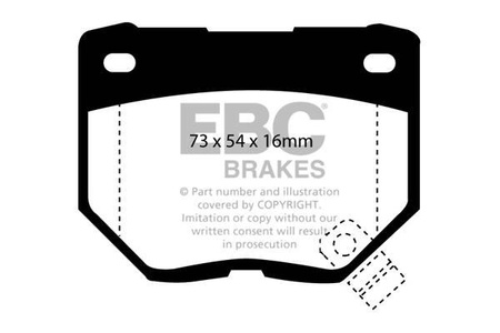 DP3826C - Sada brzdových destiček Série REDSTUFF EBC Brakes