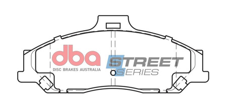 Přední brzdové destičky DBA Brake Pads Street Series Ceramic - DB1366SS FORD Ranger MAZDA B2500 Pick Up BT-50