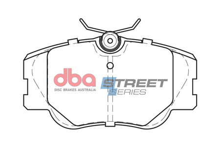Přední brzdové destičky DBA Brake Pads Street Series Ceramic - DB425SS MERCEDES-BENZ 190 W201 E-Class W124 E200 D E220 E250 Turbo E280 E300 4Matic W124 200 CE E T TD TE 220 230 250 260 280 300