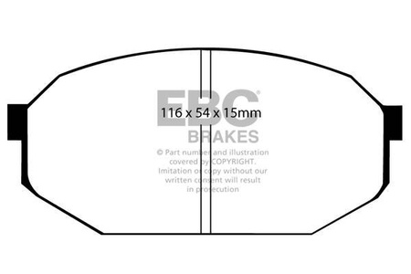 DP433 - Sada brzdových destiček Série ULTIMAX2 EBC Brakes