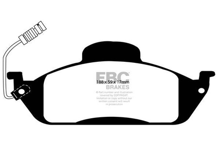 DP1232 - Sada brzdových destiček Série ULTIMAX2 EBC Brakes