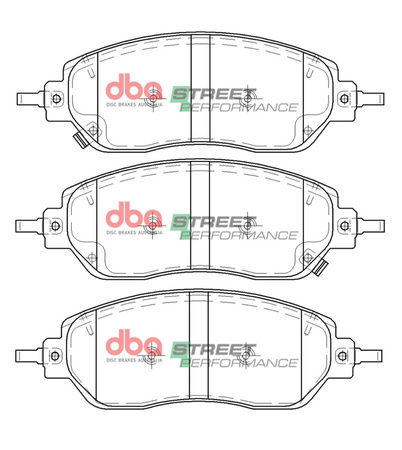 Přední brzdové destičky DBA Street Performance - DB15093SP