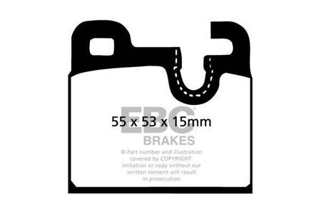DP283 - Sada brzdových destiček Série ULTIMAX2 EBC Brakes