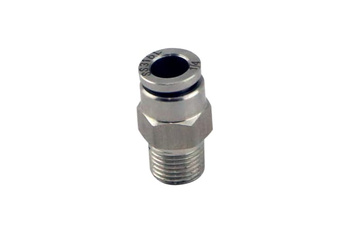 Turbosmart Wastegates ventil 1/8" NPT Str Pushloc Fitting - SS - 1/4"